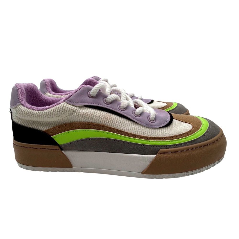 Rocket Dog Platform Sneakers Womens 10 Multi Color Excellent Corduroy Suede Low